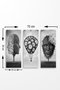 Wallity Cuadro Decorativo MDF Multicolor (3 Piezas)
